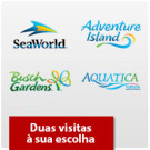 SeaWorld - Two Park Ticket - Acima de 3 anos "New Year Sale"